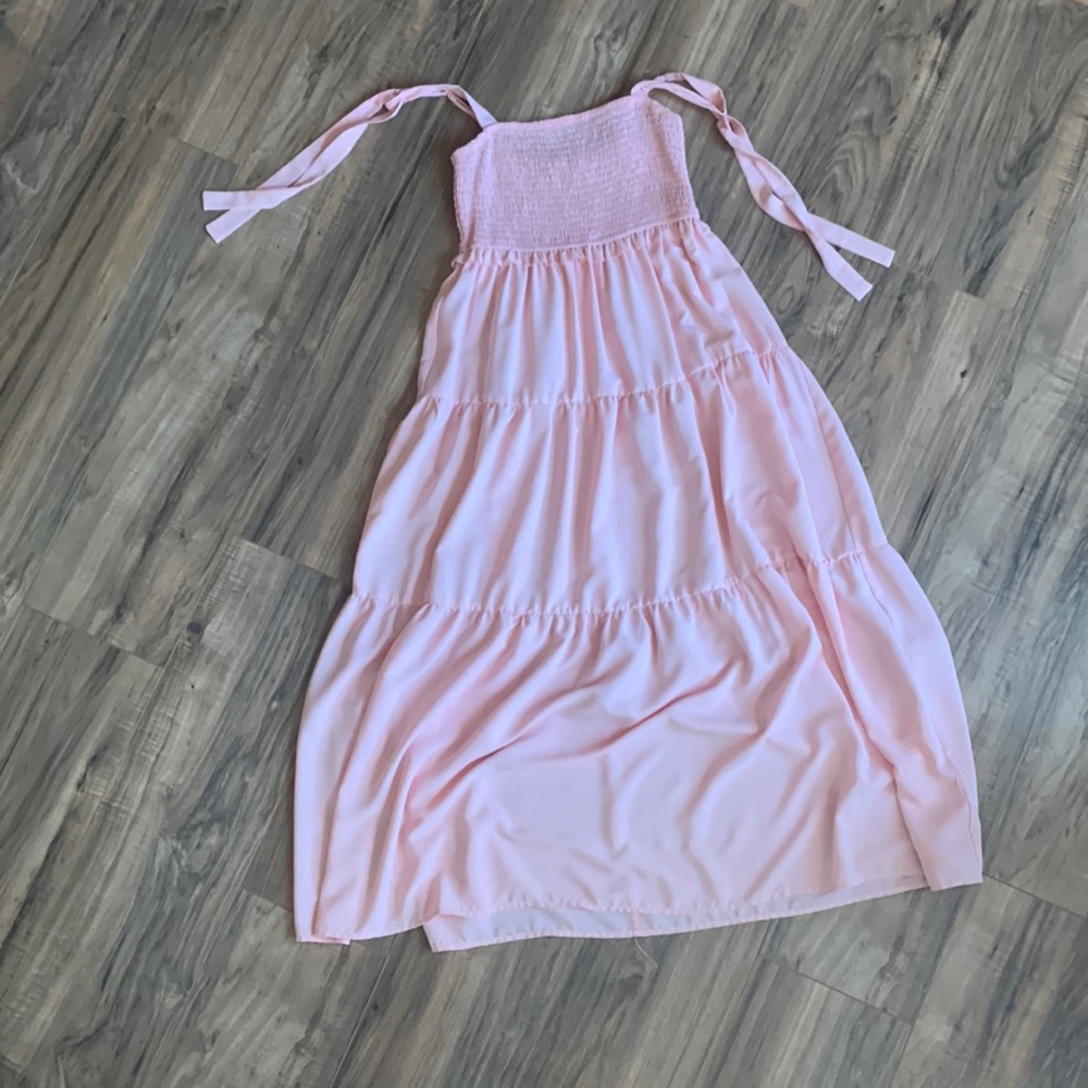 Mi Ami maxi/midi pink dress